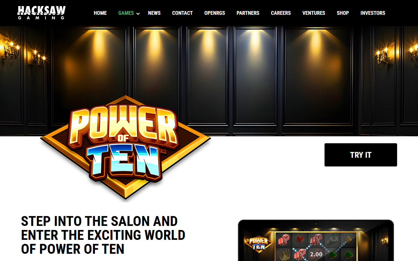 Official desktop Power of Ten provider hero for responsive comparison